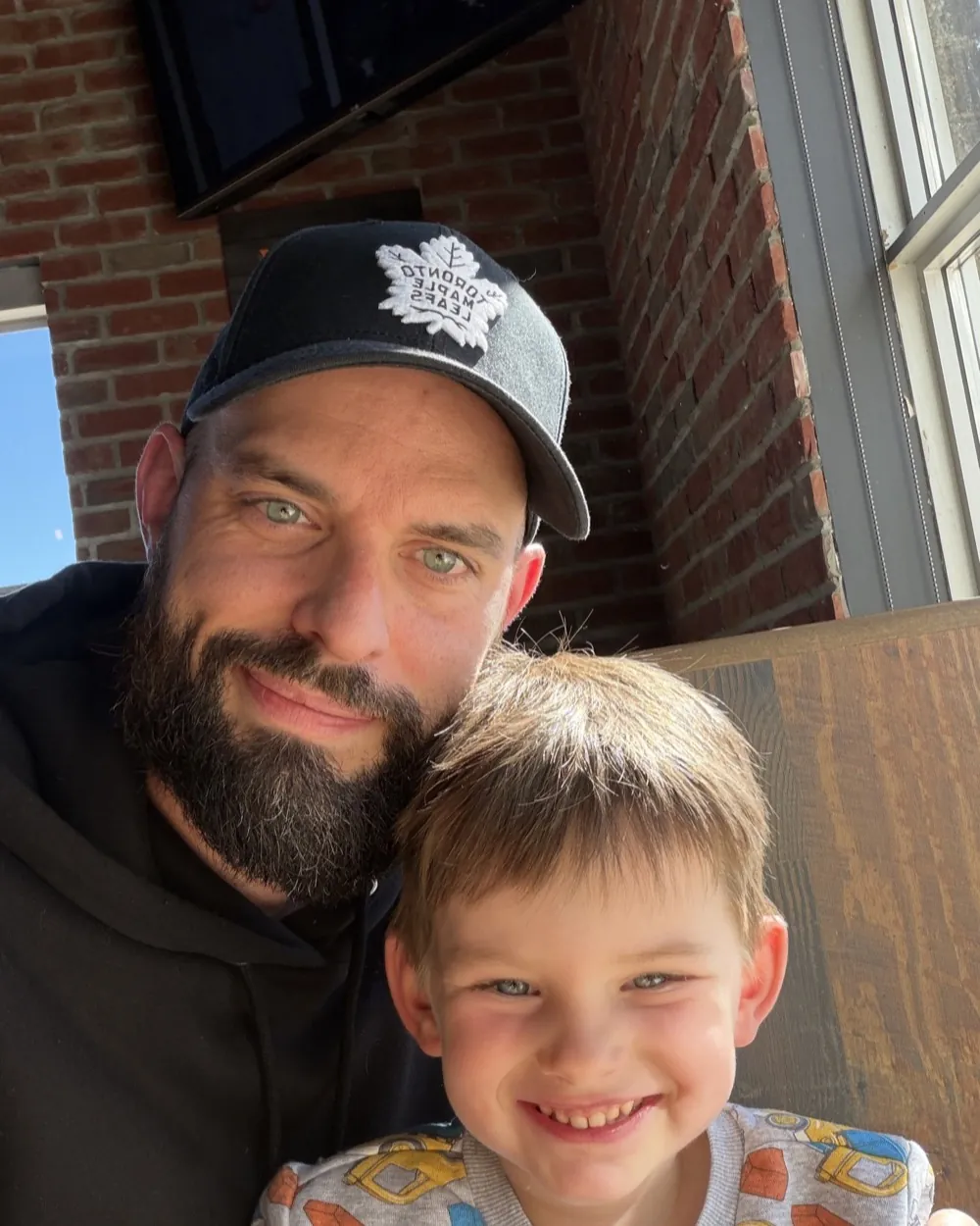 Michael with his son