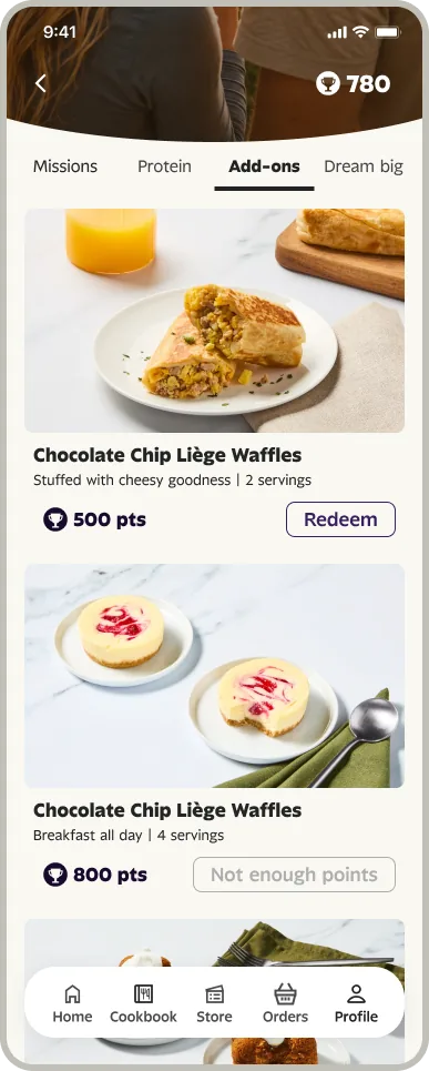 Rewards dashboard
