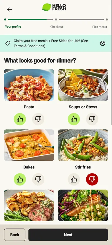 Sign-up step 12 of 21