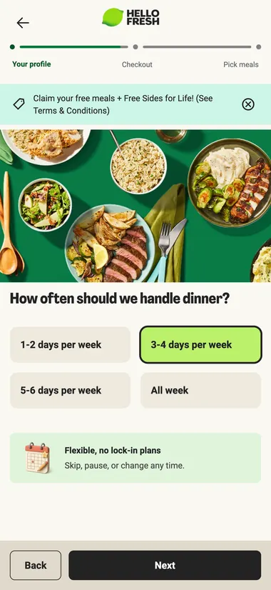 Sign-up step 13 of 21